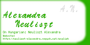 alexandra neuliszt business card